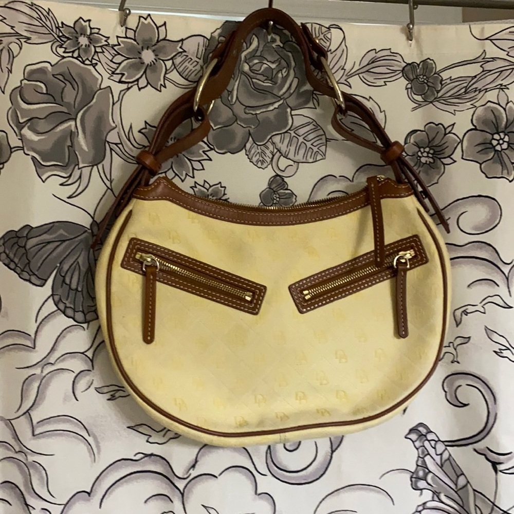 Dooney & Bourke half moon yellow purse